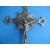 Krzyż metalowy niklowany stojący 39 cm